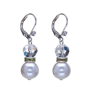 Swarovski Crystal Pearl Drop Earrings – 39mm
